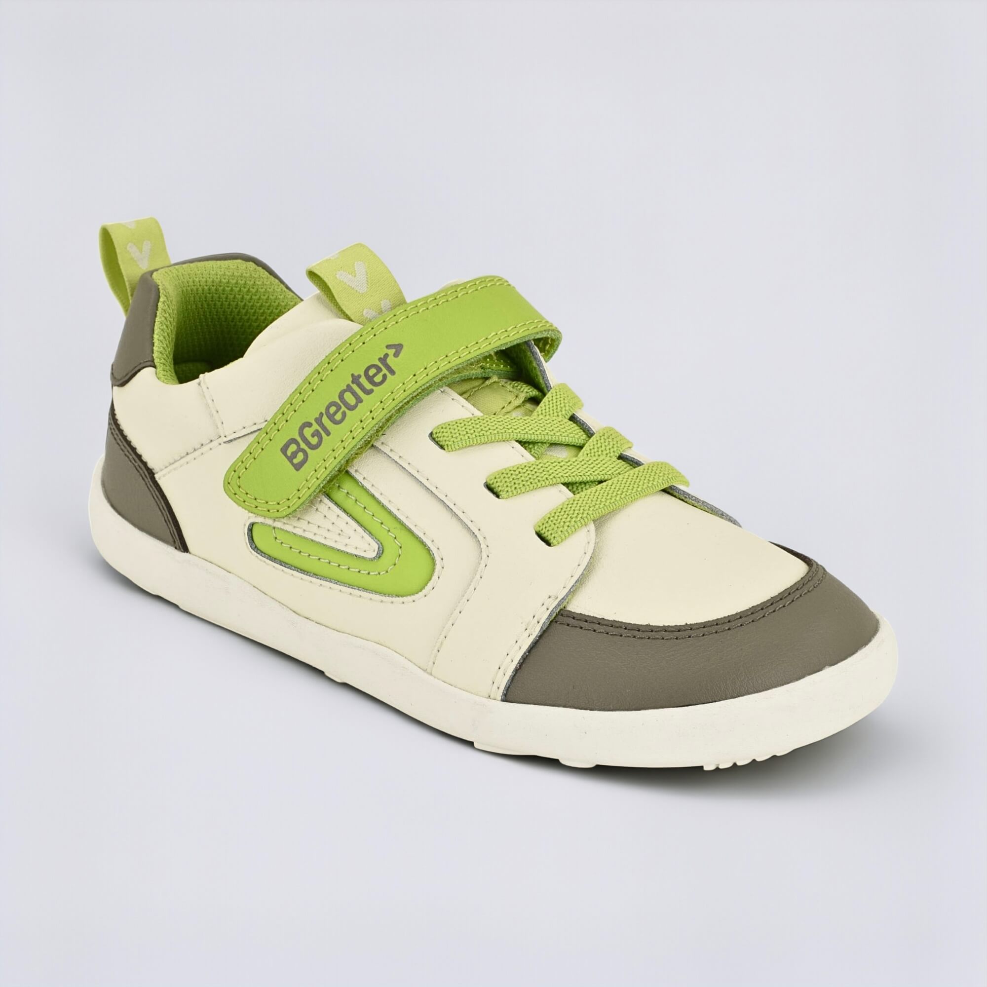 All Leather Lev - Grey Lime