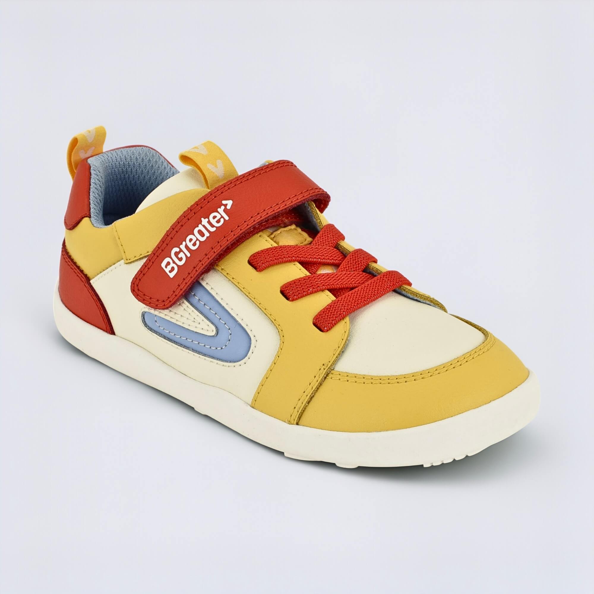 All Leather Lev - Yellow Red