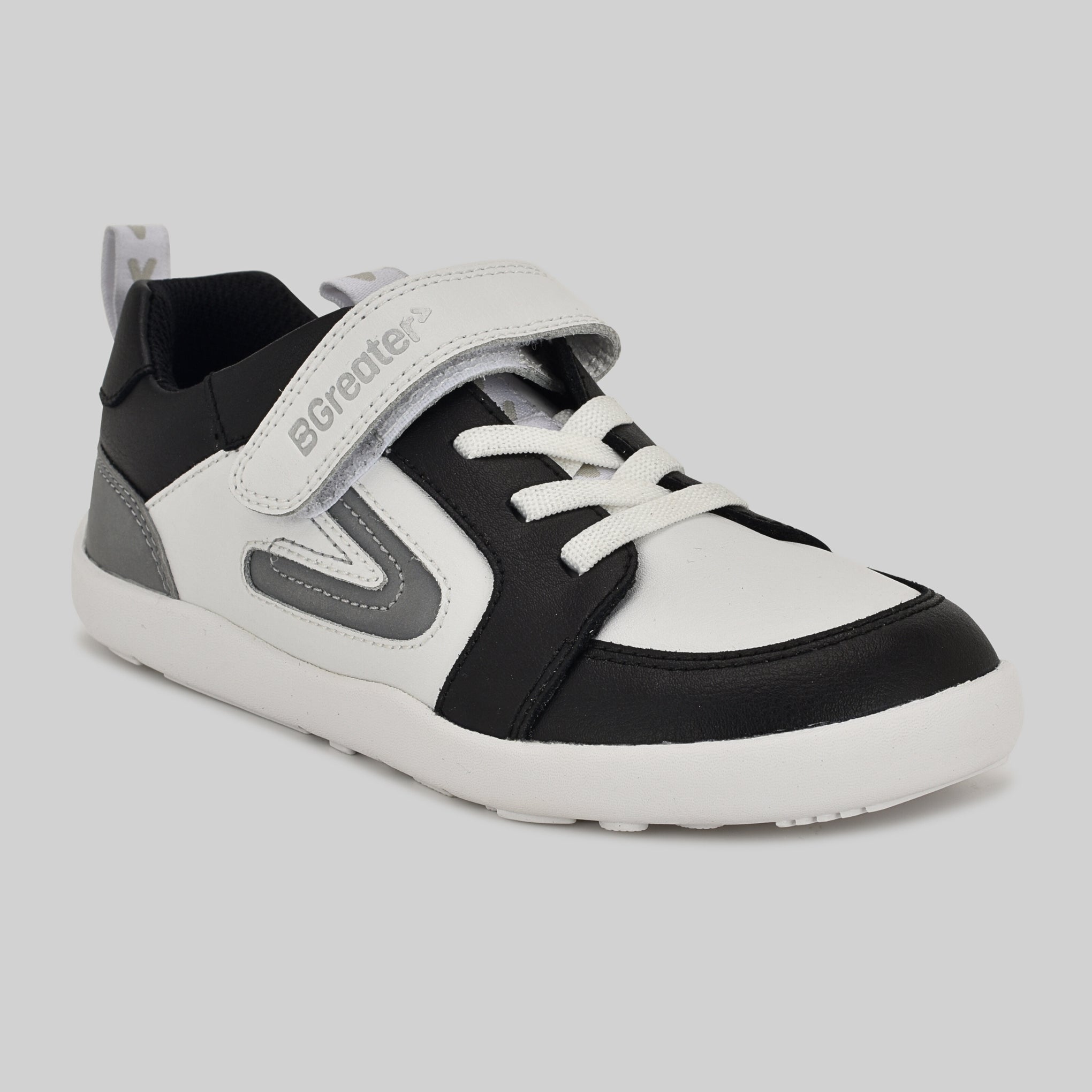All Leather Lev - Black White