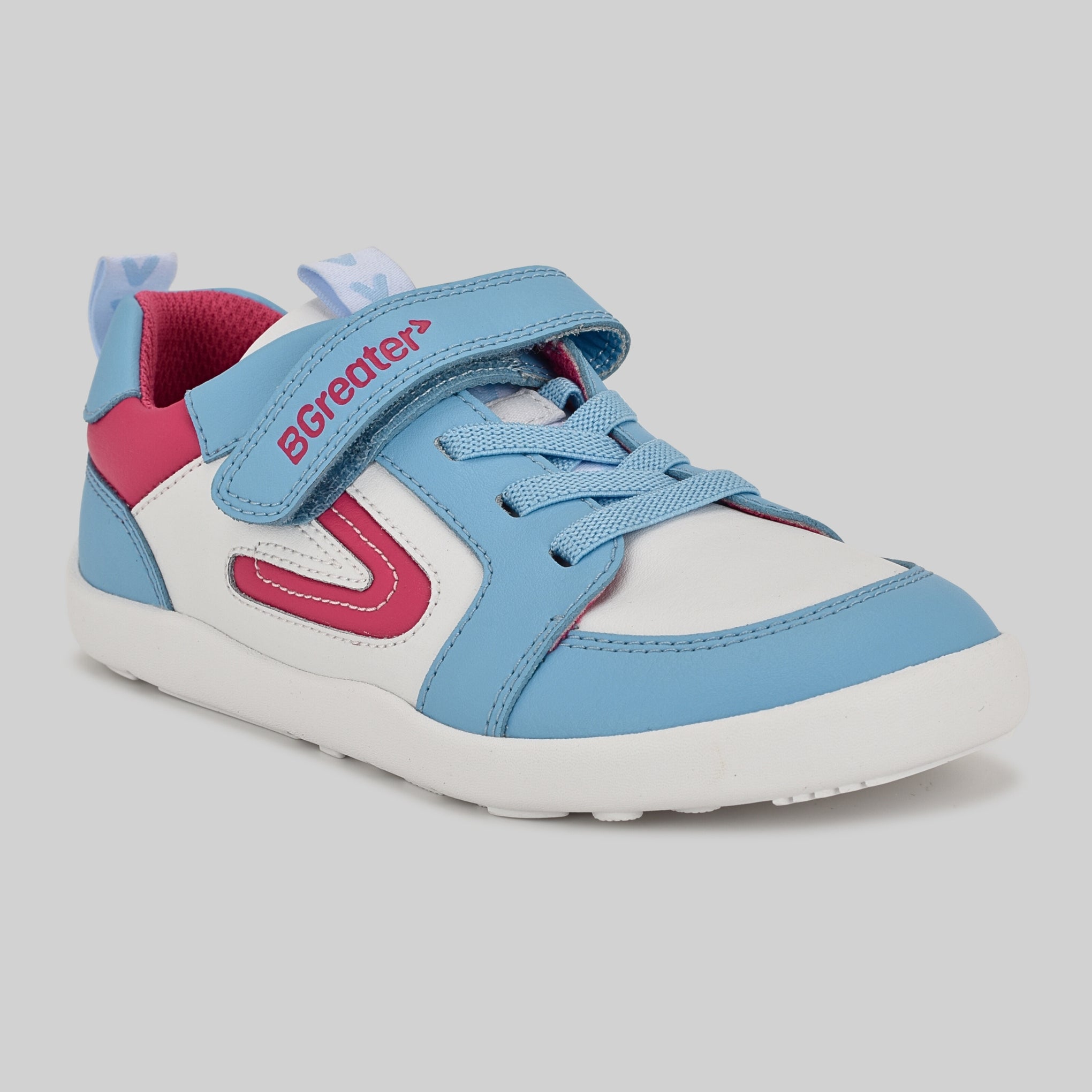 All Leather Lev - Blue White